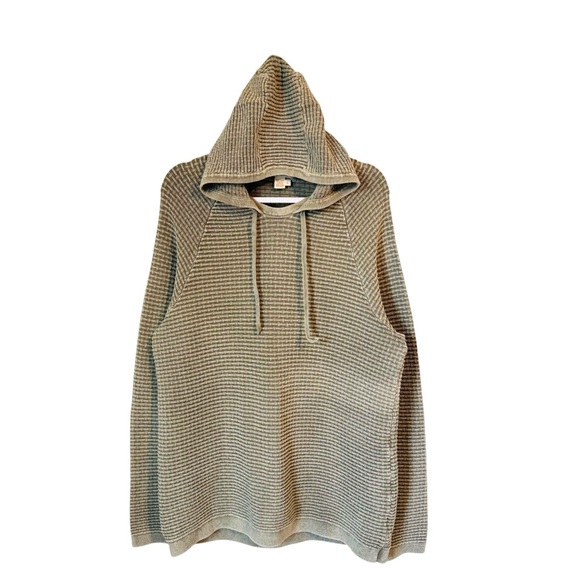 Carbon 2 Cobalt Knit Hoodie Men’s L Washed Green Hudson Textured Sweater - Picture 1 of 6